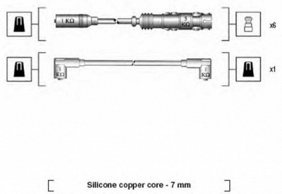 MAGNETI MARELLI 941175180759 -  Комплект проводов зажигания
